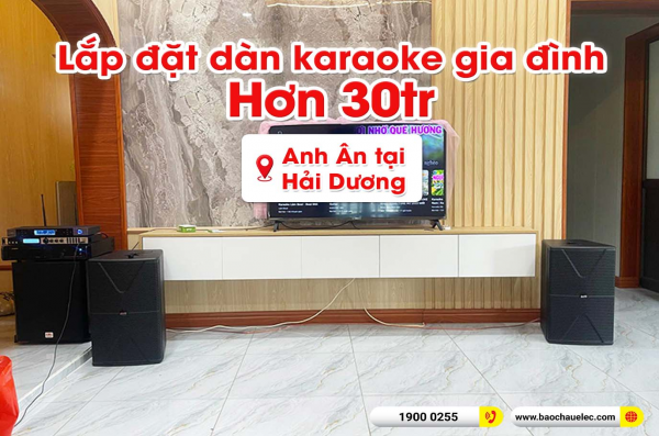 Lắp đặt dàn karaoke trị giá hơn 30 triệu cho anh Ân tại Hải Dương (Alto AT2000II, VM620A, X6 Luxury, SW612, BIK BJ-U500) 