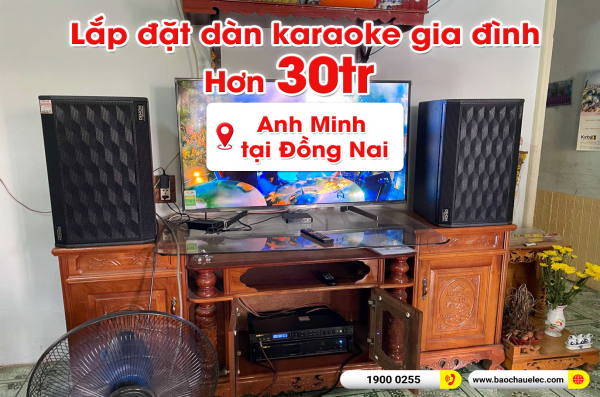 Lắp đặt dàn karaoke trị giá hơn 30 triệu cho anh Minh tại Đồng Nai (Denon DP-R312, VM620A, BPR-8500) 