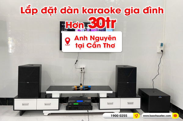Lắp đặt dàn karaoke trị giá hơn 30 triệu cho anh Nguyên tại Cần Thơ (Alto AT2000II, VM620A, KP500, Alto TX212S, U900 Plus X)