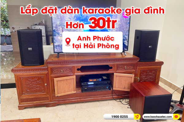 Lắp đặt dàn karaoke trị giá hơn 30 triệu cho anh Phước tại Hải Phòng (BIK BSP 410II, VM620A, X5 Plus, SW512, BIK JB-U100) 