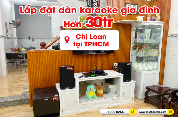 Lắp đặt dàn karaoke trị giá hơn 30 triệu cho chị Loan tại TPHCM (Alto TS308, BKSound KP500, Alto TX212S, JBL VM200) 