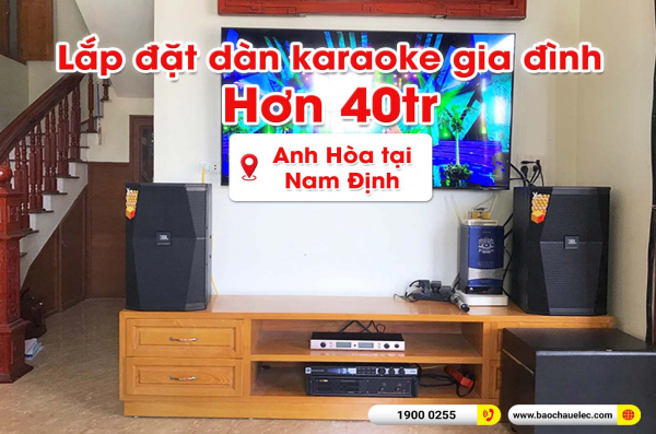 Lắp đặt dàn karaoke trị giá hơn 40 triệu cho anh Hòa tại Nam Định (JBL XS12, BIK VM820A, KX180A)