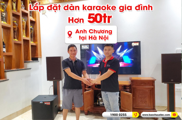 Lắp đặt dàn karaoke trị giá hơn 50 triệu cho anh Chương tại Hà Nội (Alto BLS12+, Alto MP2500, BPR-5600, TS312S, BJ-U500) 