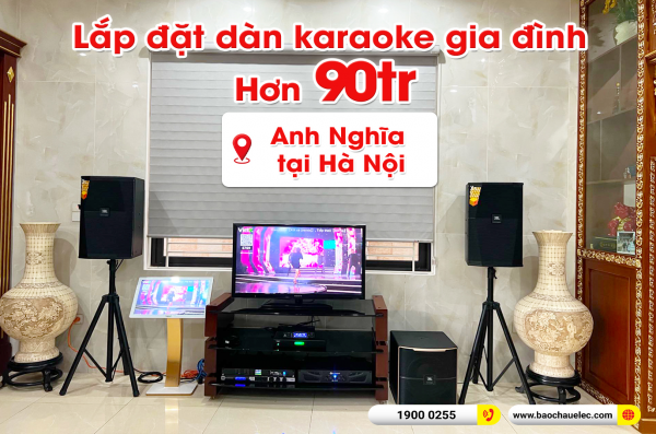Lắp đặt dàn karaoke trị giá hơn 90 triệu cho anh Nghĩa tại Hà Nội (JBL XS12, Xli2500, KX180A, Pasion 12SP, JBL VM300,…) 