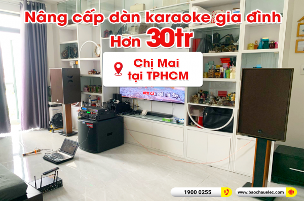 Nâng cấp dàn karaoke trị giá hơn 30 triệu cho chị Mai tại TPHCM (Alto BLS15+, BJ-U550) 