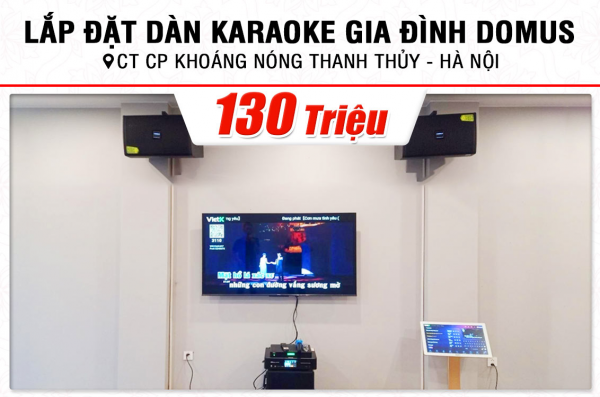 Lắp đặt dàn âm thanh hơn 130tr cho Cty cổ phần khoáng nóng Thanh Thủy tại Hà Nội (DP6120 Max, DKA 8500, SW512B)