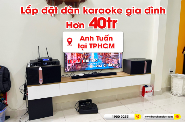 Lắp đặt dàn karaoke trị giá hơn 40 triệu cho anh Tuấn tại TPHCM (JBL KI510, JBL Beyond 3, JBL VM300) 