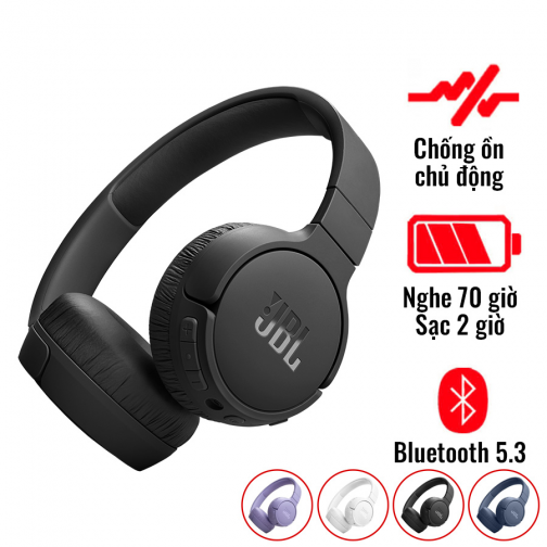 Tai nghe JBL Tune 670NC (Chụp tai, Bluetooth 5.3, 70 giờ)