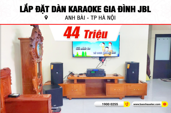 Lắp đặt dàn karaoke JBL 44tr cho anh Bài tại Hà Nội (JBL XS10, VM 620A, BKSound KP500, BJ-W25AV, BCE U900 Plus X)