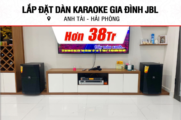 Lắp đặt dàn karaoke JBL hơn 38tr cho anh Tài ở Hải Phòng (JBL XS12, BKSound DP 3600 New, BBS W500)