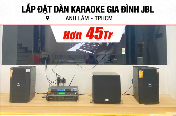 Lắp đặt dàn karaoke JBL hơn 45tr cho anh Lâm ở TPHCM (JBL XS10, BIK CA-J602, BIK BPR-5600, BKSound SW512-B, BIK BJ-U500)