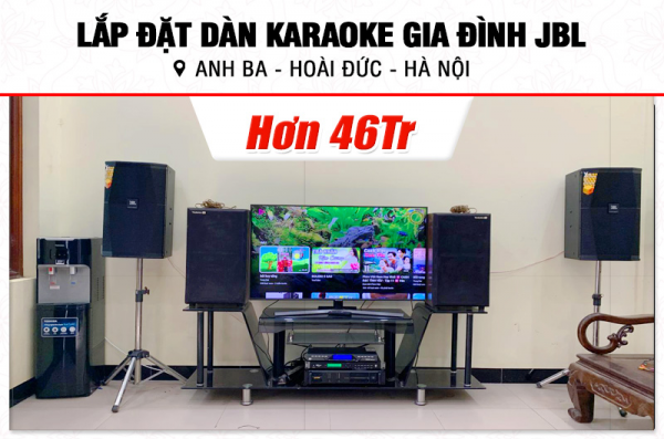 Lắp đặt dàn karaoke JBL hơn 46tr cho anh Ba tại Hà Nội (JBL XS12, BIK CA-J802, BKSound KP500, U900 Plus X)