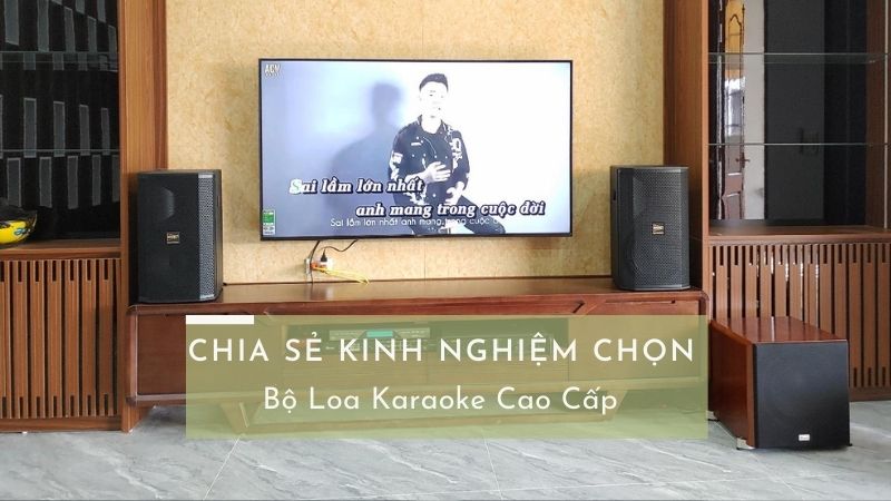 Chia sẻ kinh nghiệm chọn bộ loa karaoke cao cấp hiện nay