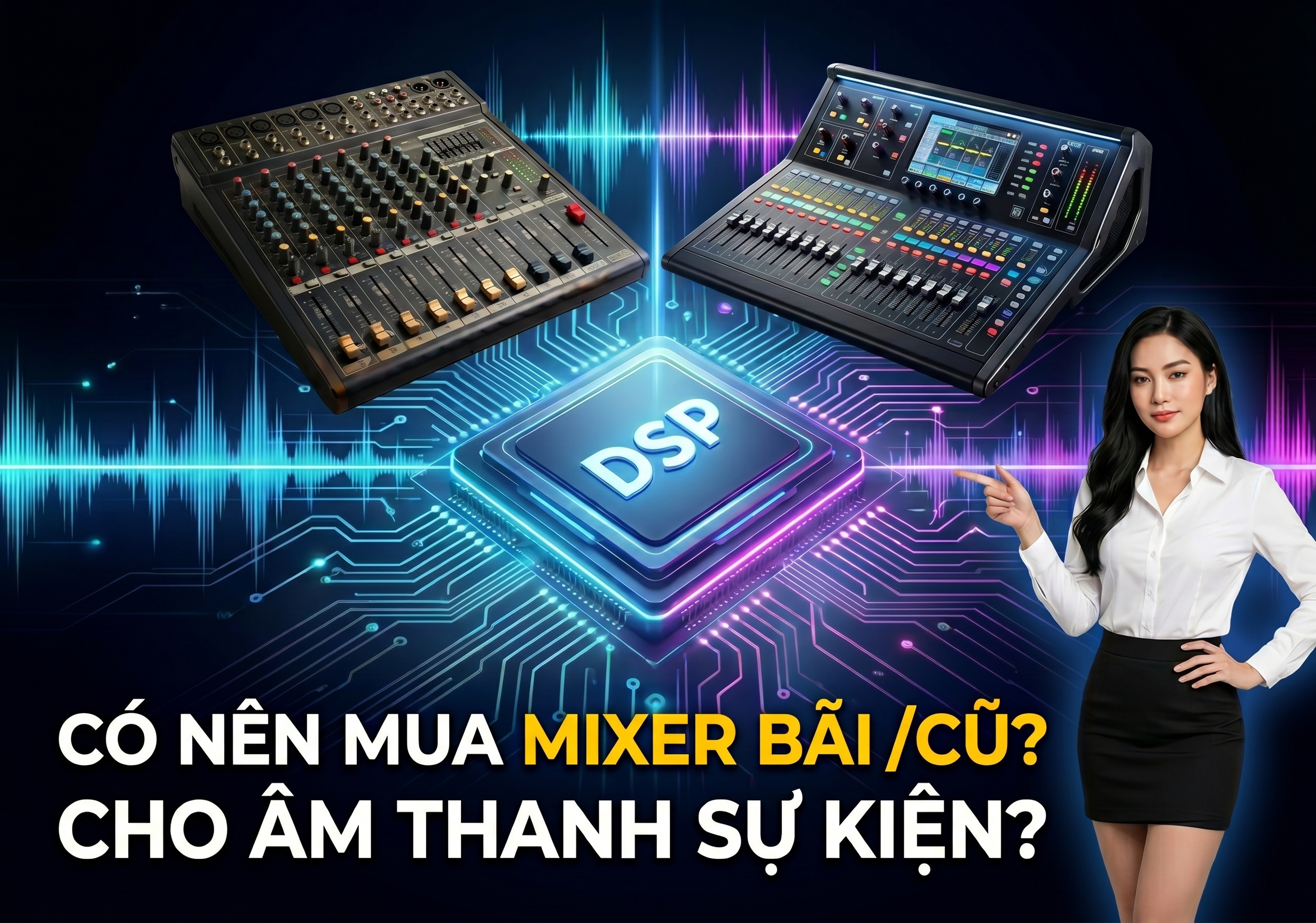 Có Nên Mua Mixer Bãi Cũ Cho Âm Thanh Sự Kiện?