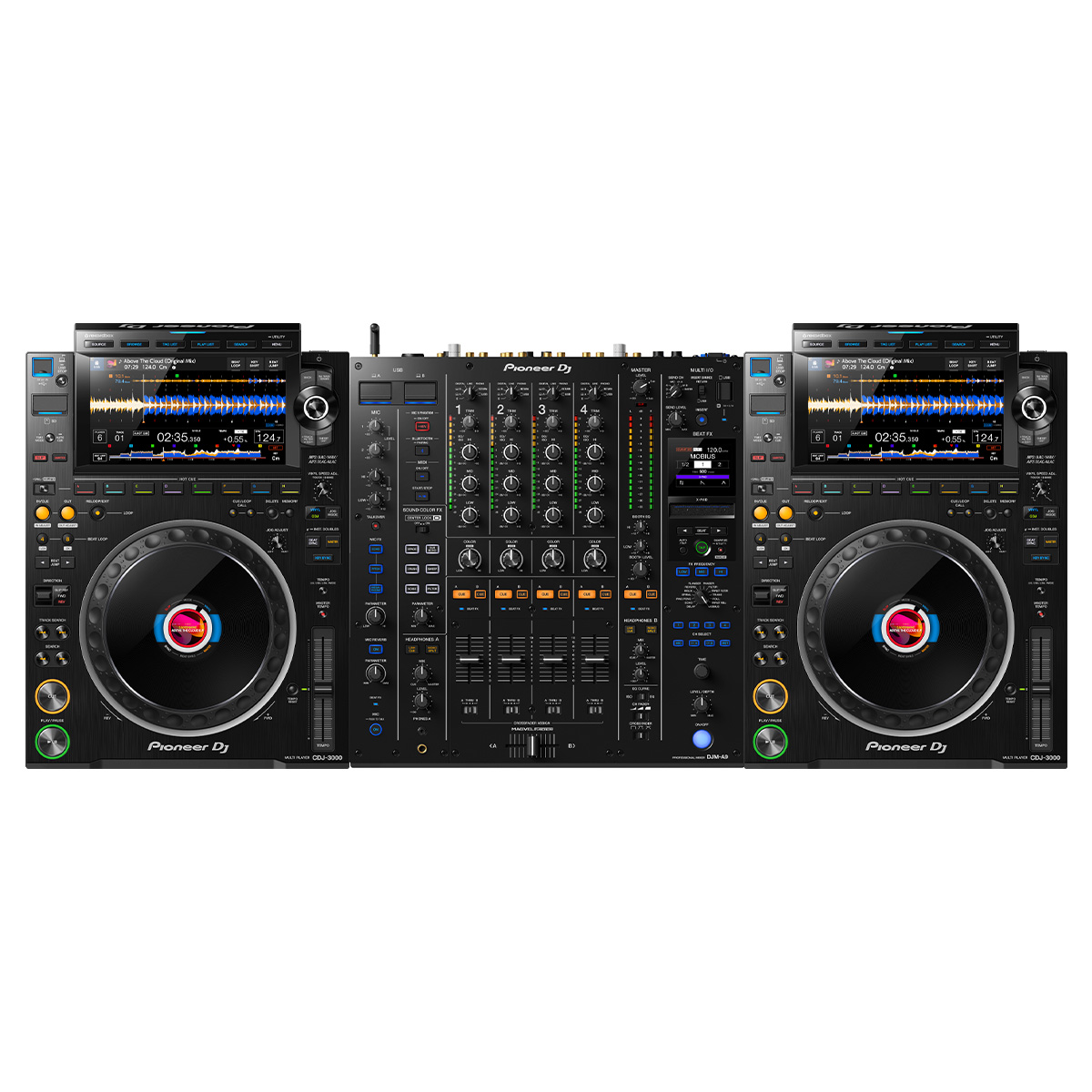 Combo bàn DJ PIONEER CDJ-3000 + PIONEER DJM-A9