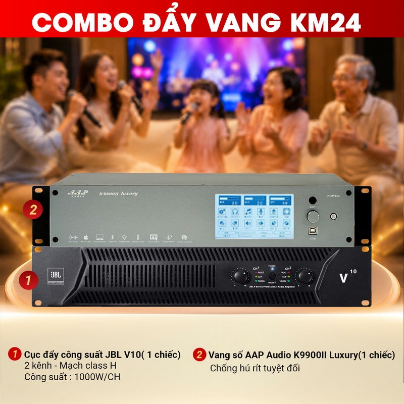Combo đẩy vang KM24