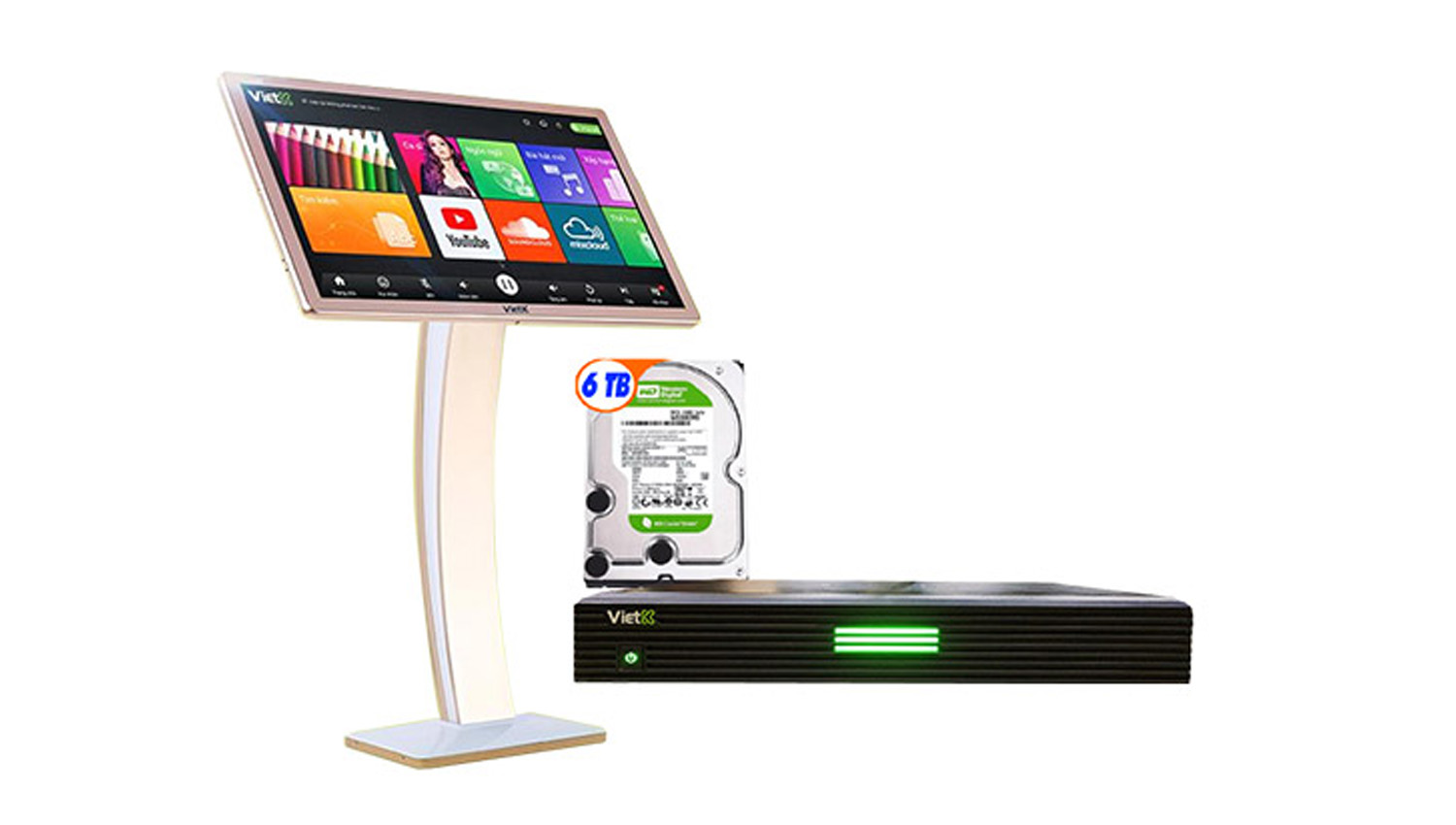 Combo Đầu VietK 4K Plus 6TB + Màn VietK 27 inch