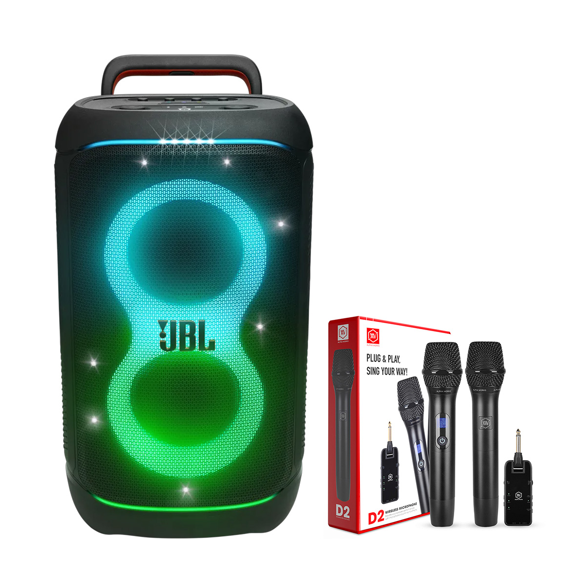 Combo JBL PartyBox 520 + Alpha Works D2