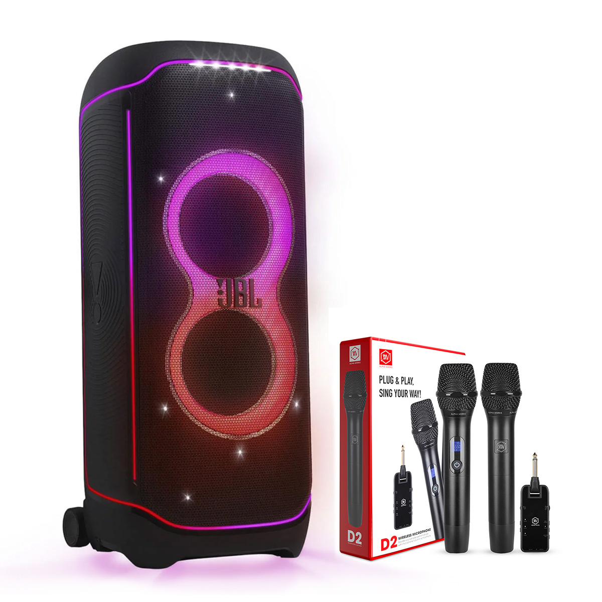 Combo JBL PartyBox Ultimate + Alpha Works D2