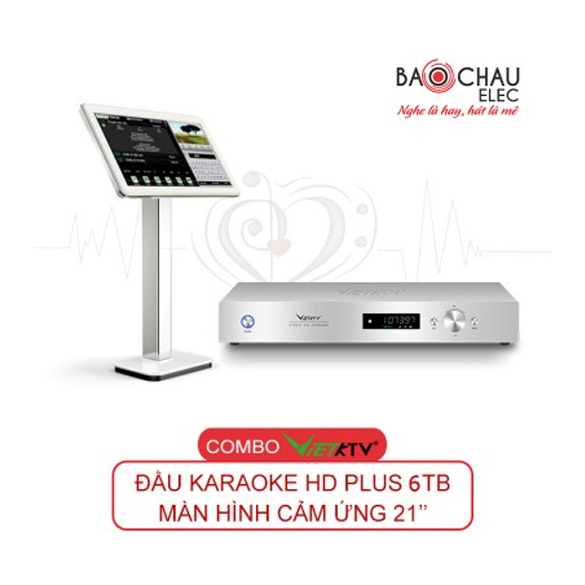 Combo Đầu Việt KTV HD Pro 6TB + màn 21 inch