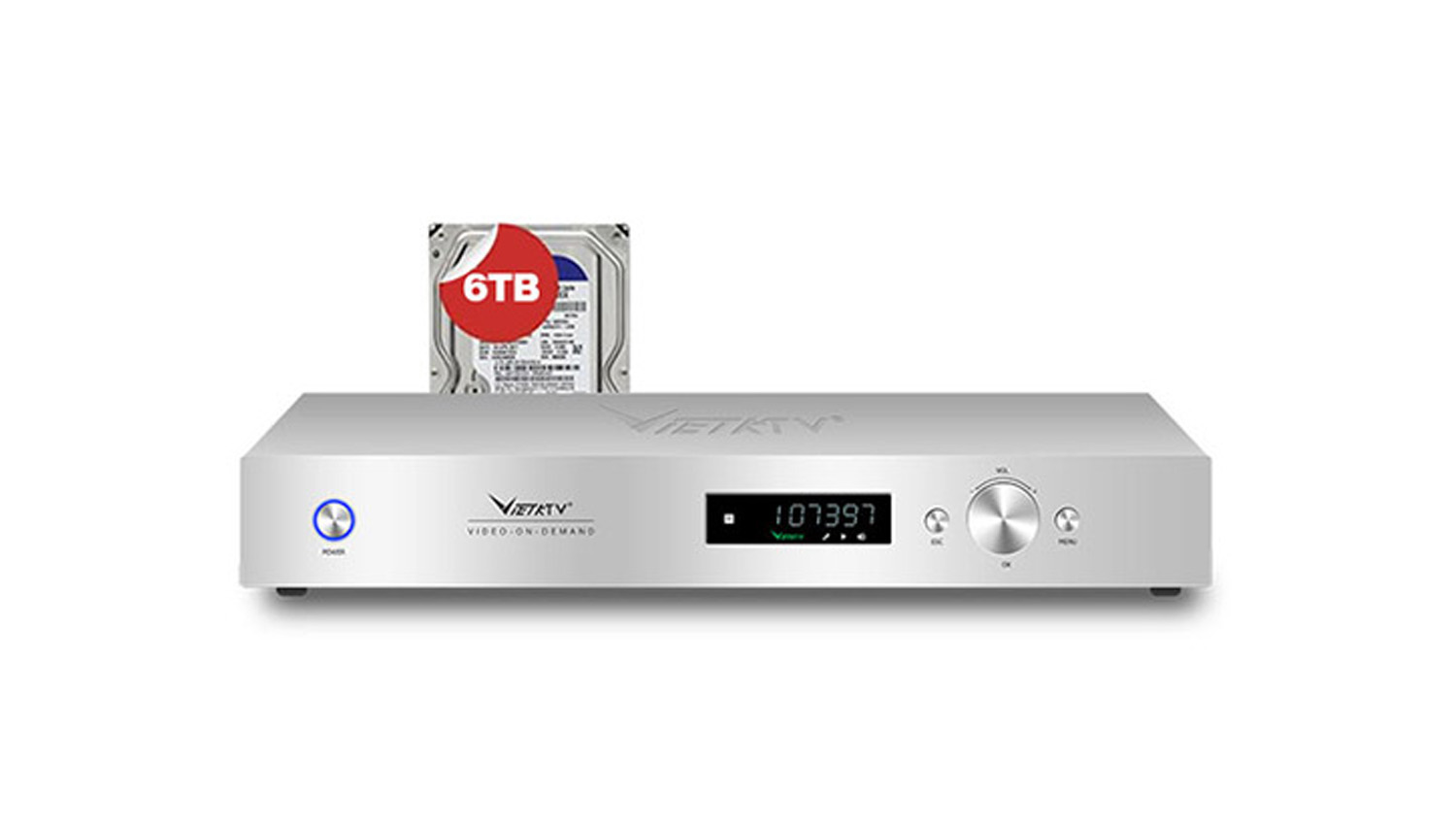 Combo VietKTV HD Plus 6TB + màn 22 inch