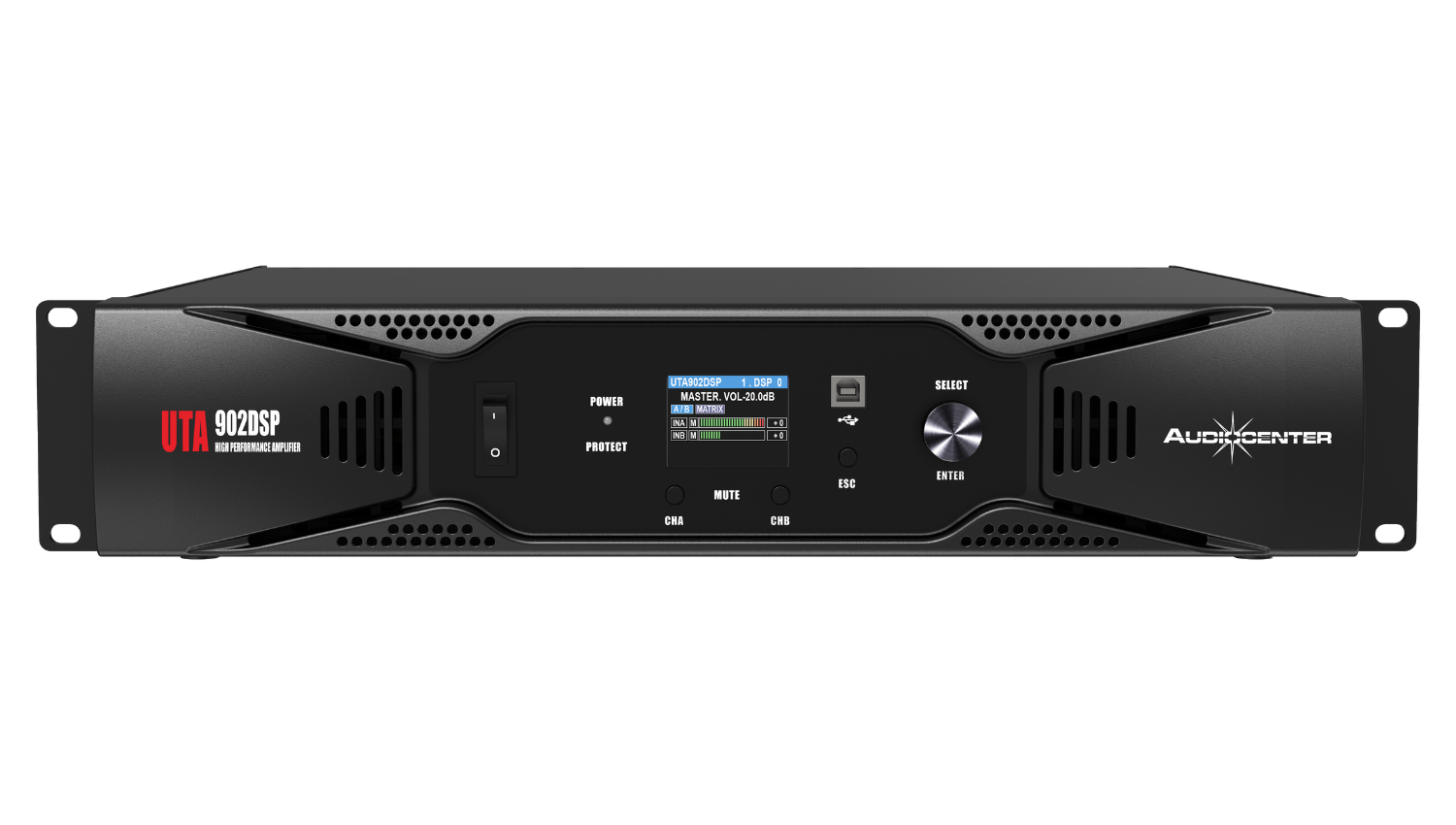 Cục đẩy 2 kênh Audiocenter UTA902DSP