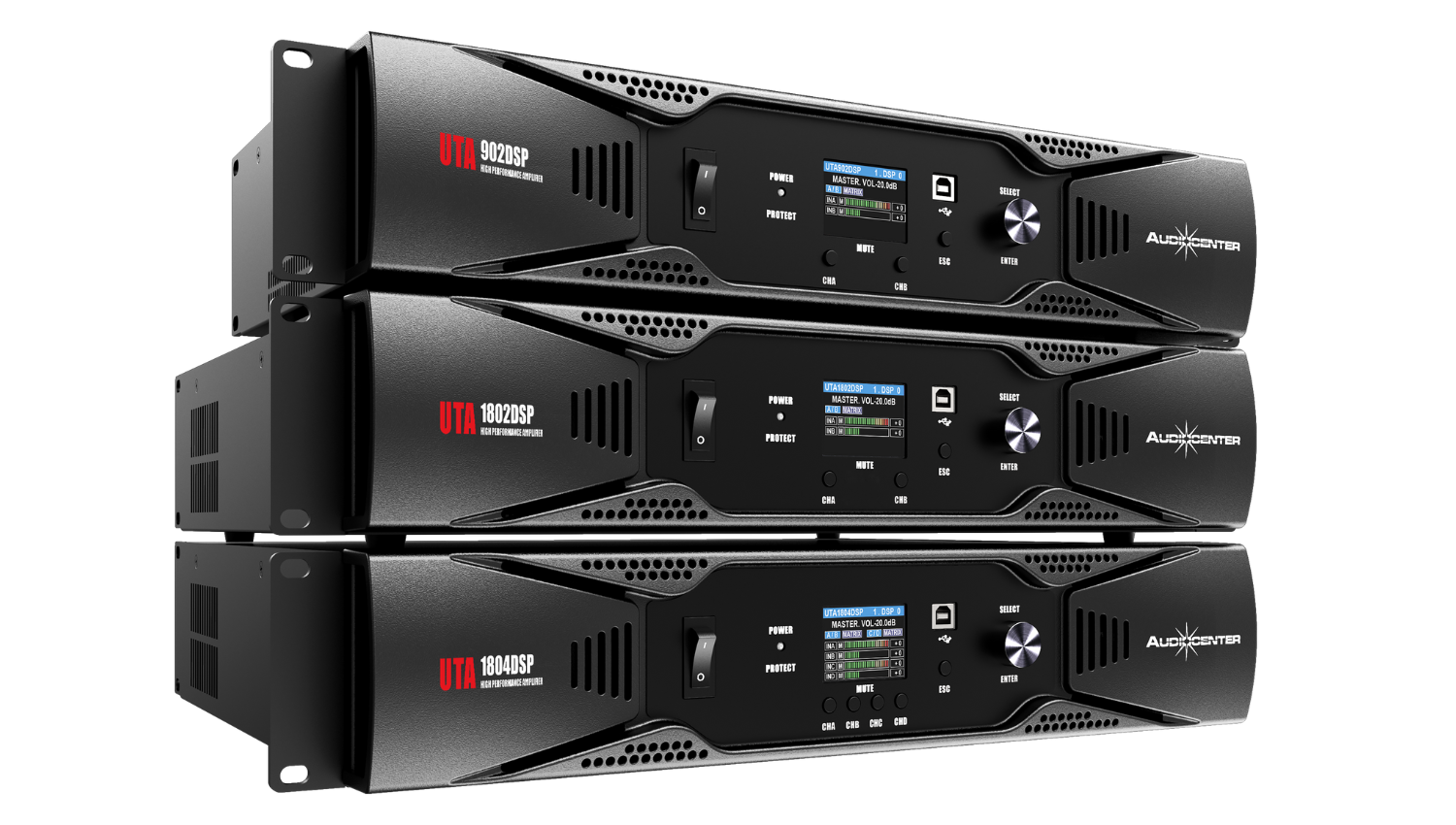 Cục đẩy 2 kênh Audiocenter UTA902DSP