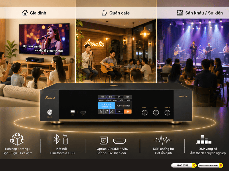 Digital Karaoke Power Amplifier Bksound DKA 8500 New 2026