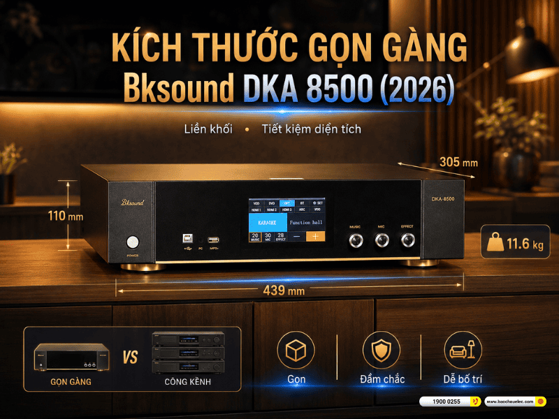 Digital Karaoke Power Amplifier Bksound DKA 8500 New 2026
