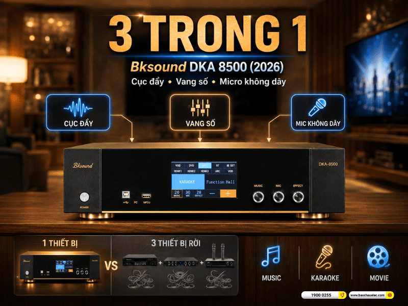Digital Karaoke Power Amplifier Bksound DKA 8500 New 2026