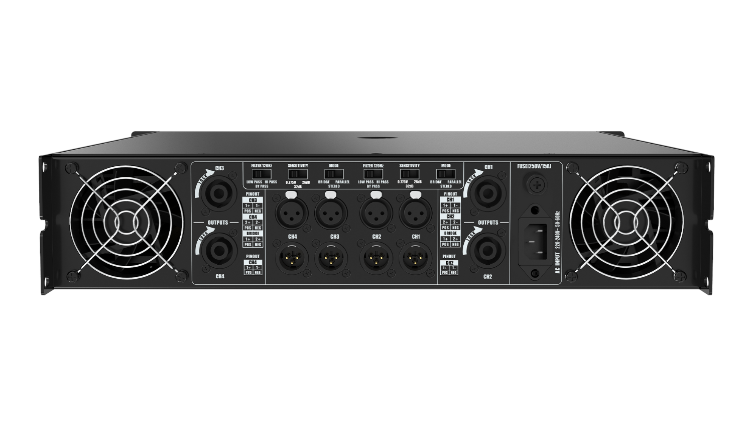 Cục đẩy 4 kênh Audiocenter PD400