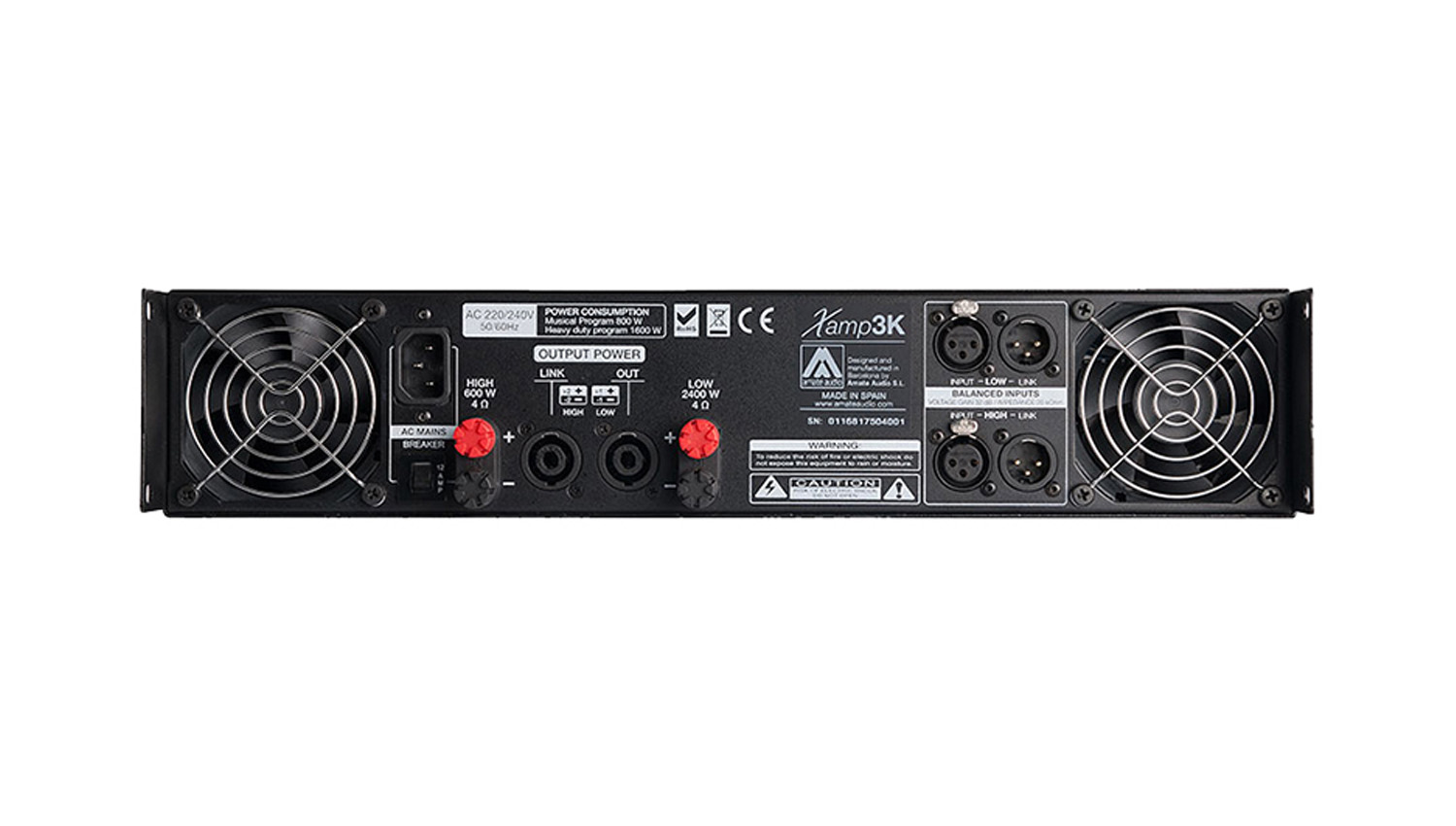 Cục đẩy công suất Amate XAMP3K