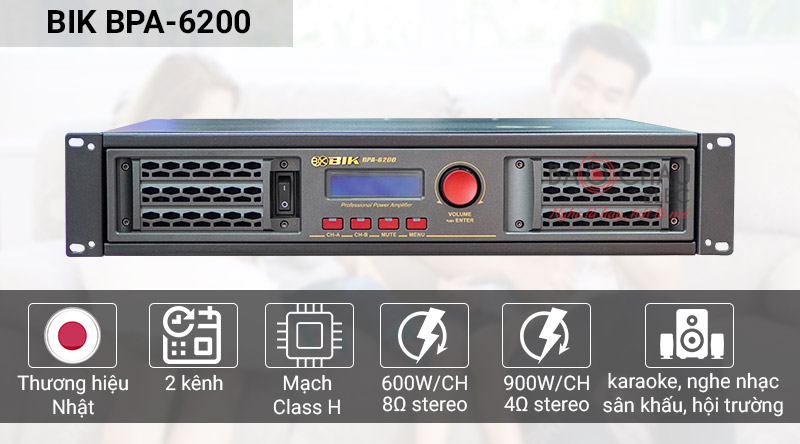 Cục đẩy c&ocirc;ng suất BIK BPA-6200