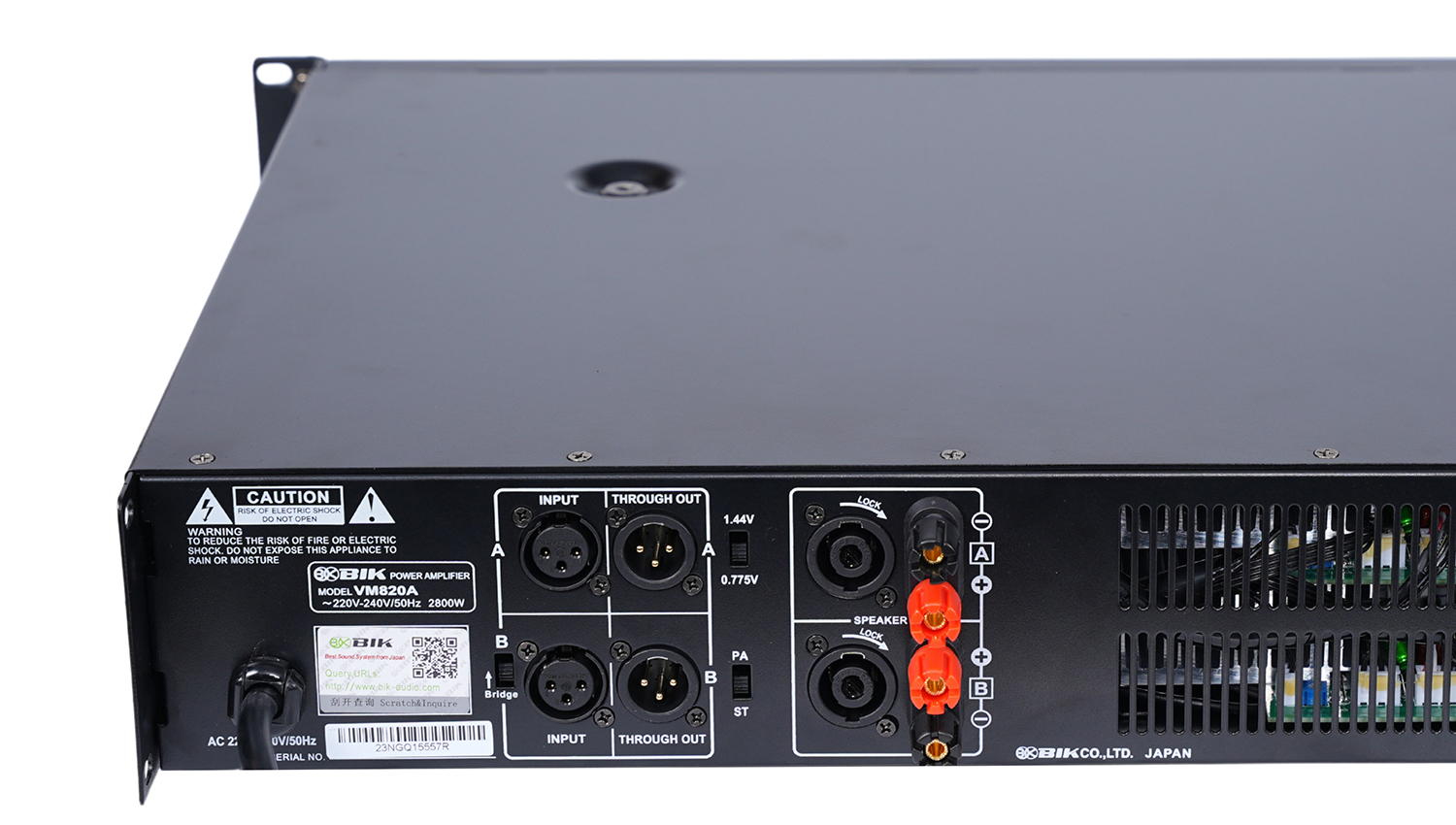 Cục đẩy công suất 2 kênh BIK VM 820A