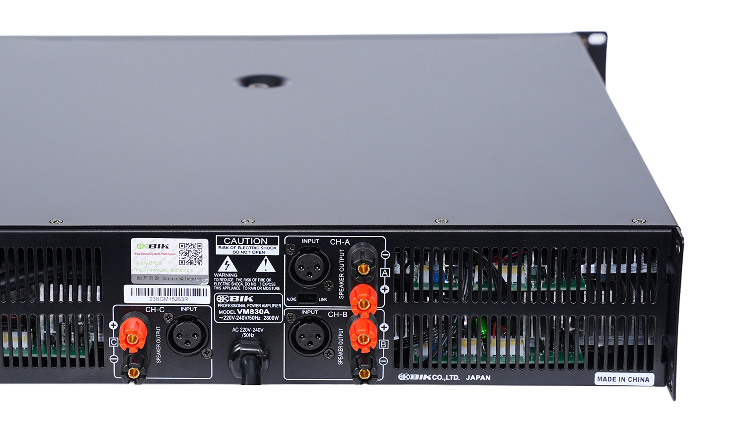 Cục đẩy công suất 3 kênh BIK VM 830A