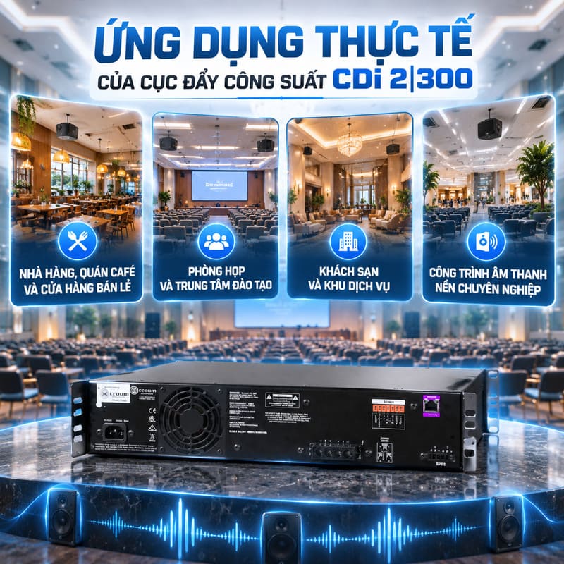 Cục đẩy c&ocirc;ng suất Crown CDi 2|300