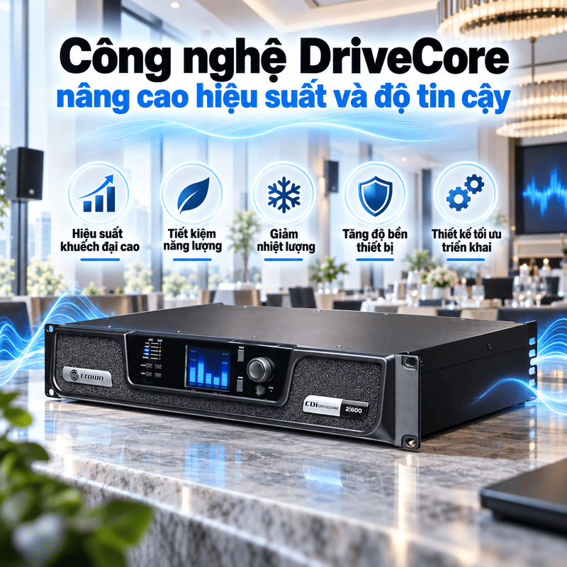 Cục đẩy c&ocirc;ng suất Crown CDi 2|600