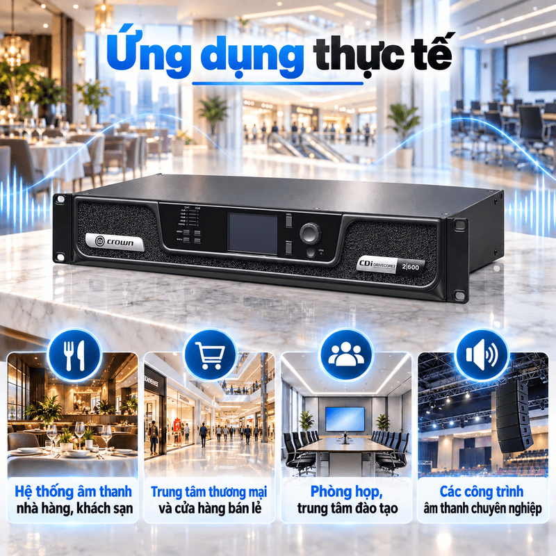 Cục đẩy c&ocirc;ng suất Crown CDi 2|600