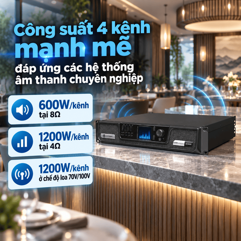 cục đẩy công suất Crown CDi 4|1200
