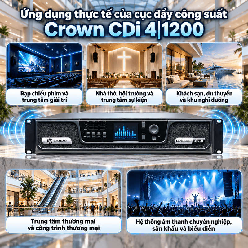 cục đẩy công suất Crown CDi 4|1200