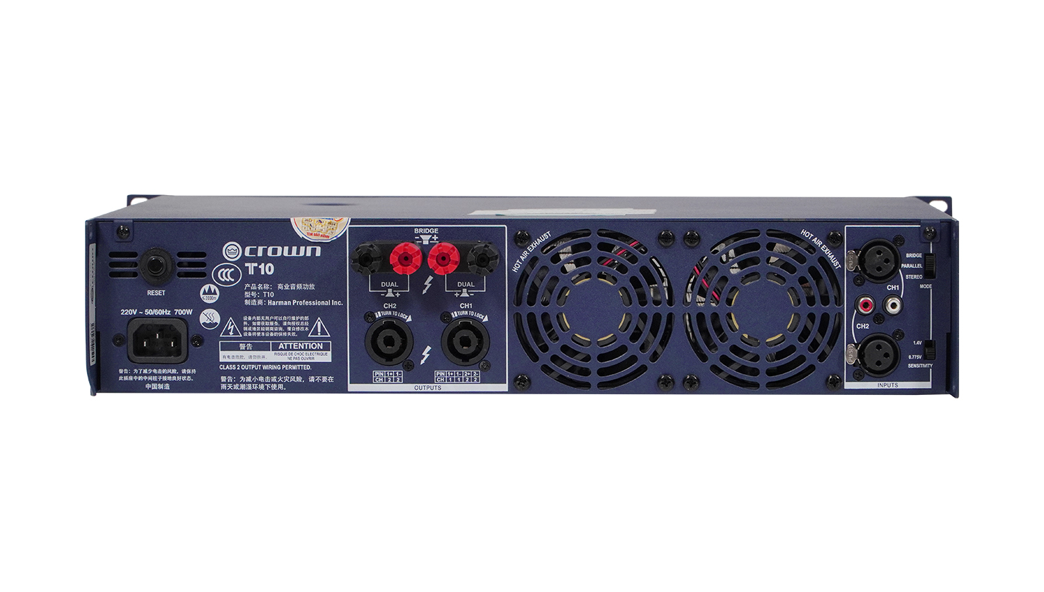 Cục đẩy công suất 2 kênh Crown T10