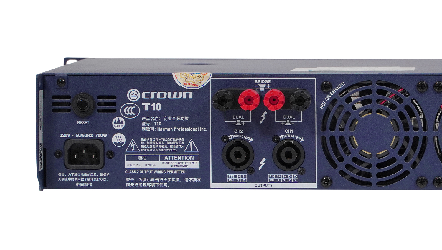 Cục đẩy công suất 2 kênh Crown T10