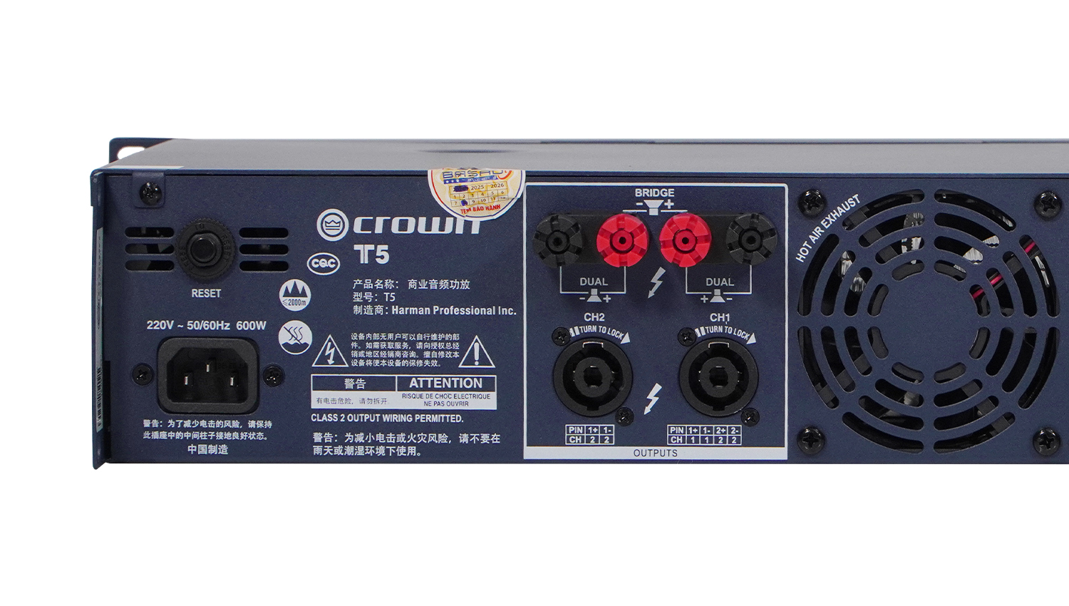 Cục đẩy công suất 2 kênh Crown T5