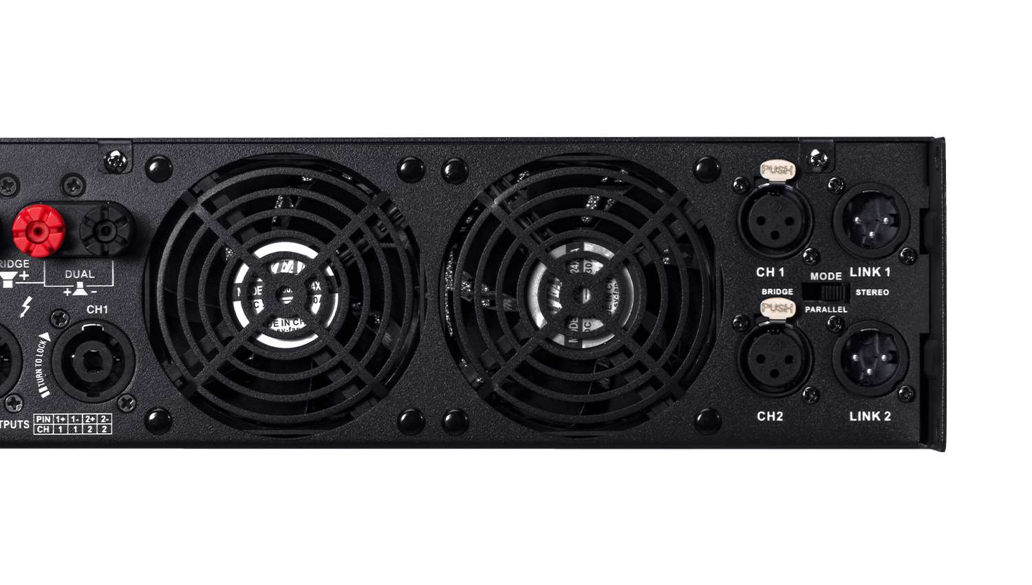 Cục đẩy công suất JBL V10 mặt sau