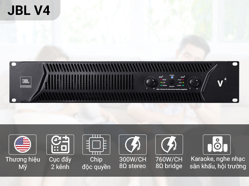 cục đẩy công suất JBL V4