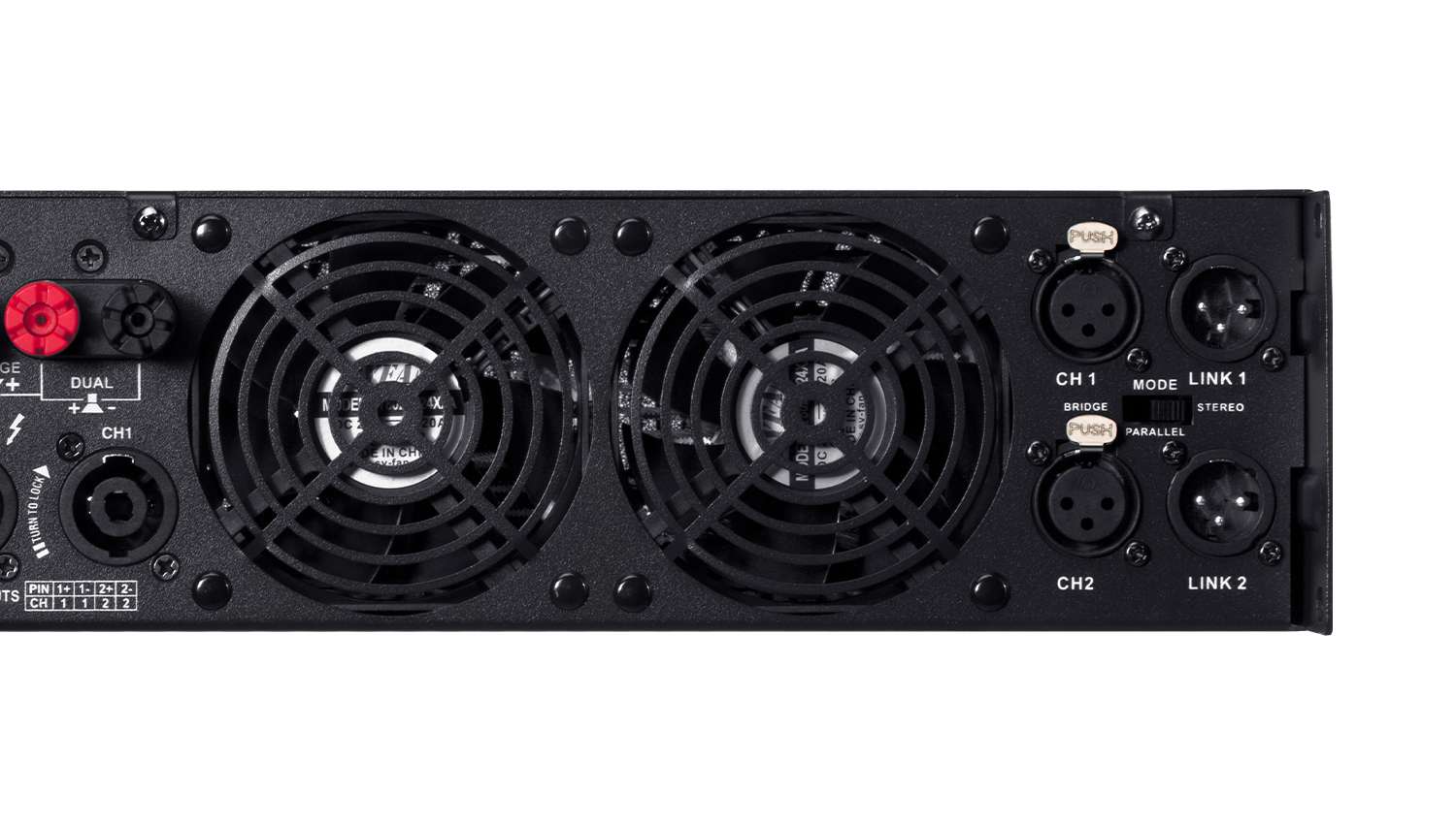 Cục đẩy công suất JBL V6 mặt sau