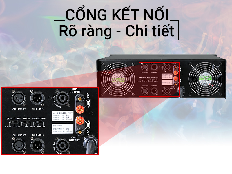 Cục đẩy c&ocirc;ng suất King House ACP-1800