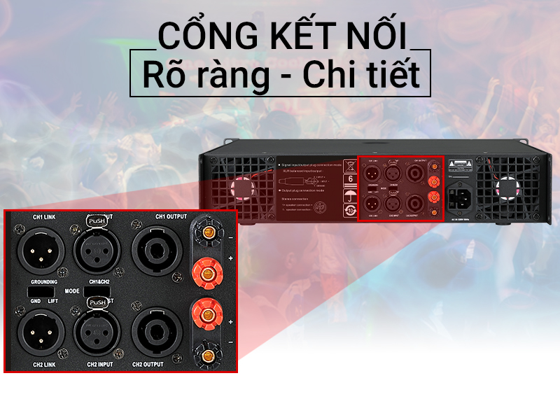 Cục đẩy c&ocirc;ng suất King House D2A-600