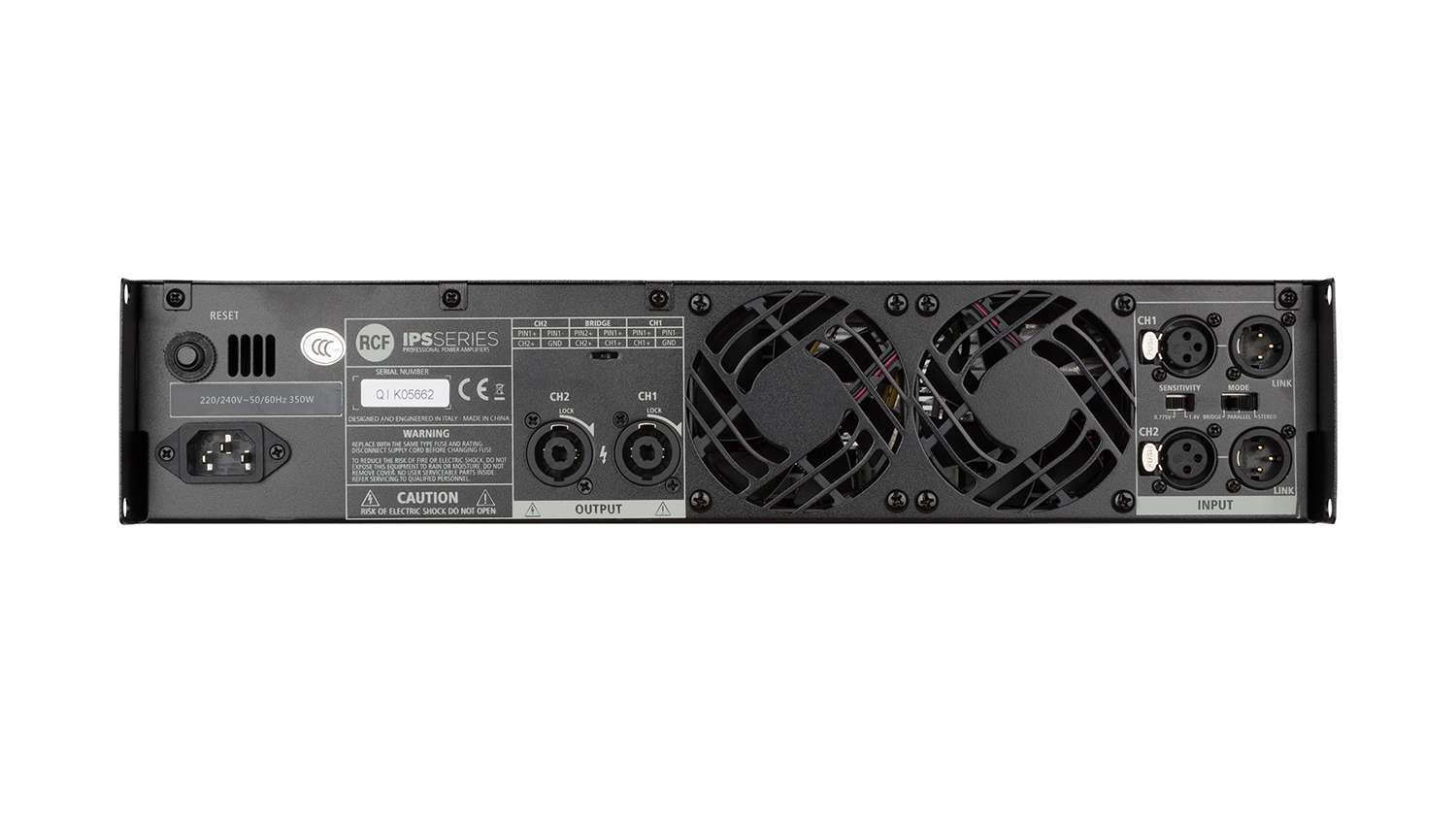 Cục đẩy công suất RCF IPS 1700 mặt sau