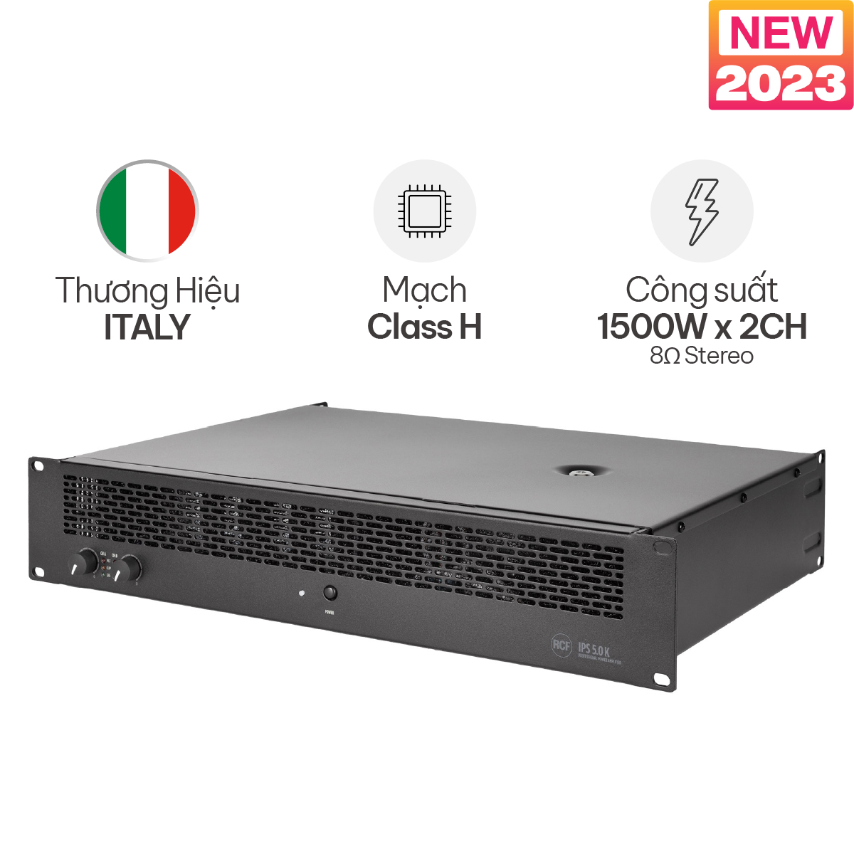 Cục Đẩy Công Suất 2 Kênh RCF IPS 5.0K